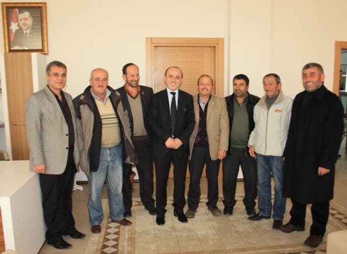 Muhtarlardan Başkan Öztürk&#8217;e teşekkür
