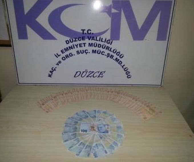 Silah yerine sahte para çıktı!