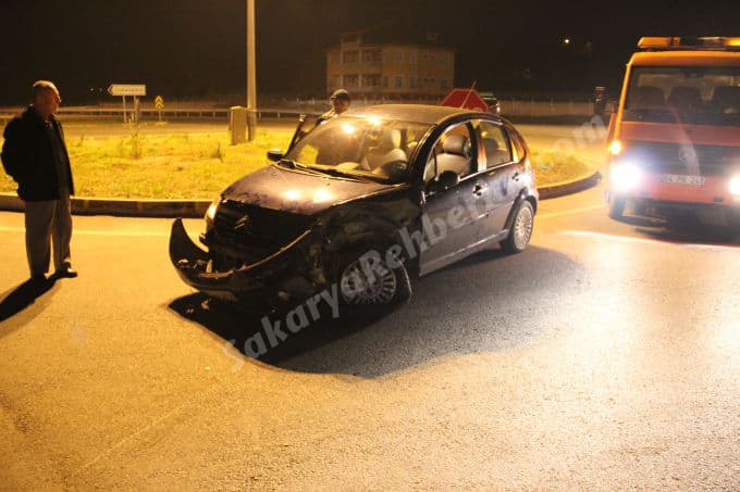 Karasu'da trafik kazası!