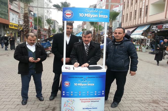 "Özgürlük İçin 10 Milyon İmza" Karasu'da