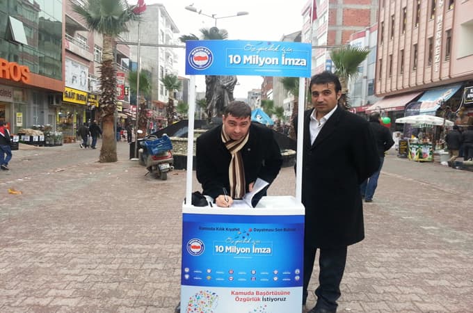 "Özgürlük İçin 10 Milyon İmza" Karasu'da