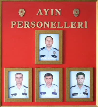 Emniyet Müdürlüğü'nde Ayın Personeli Belli Oldu