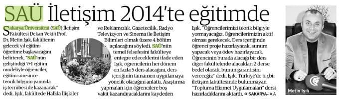 SAÜ'ye yeni fakülte
