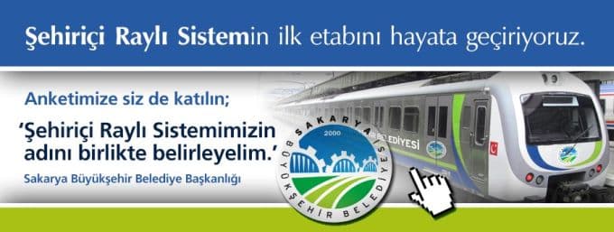 Raylı sistem anketi için son gün çarşamba