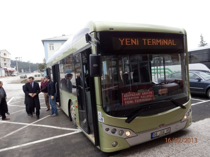 Engelliler için rampalı otobüs!