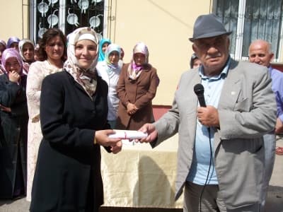 Halk Eğitim Merkezi Kursiyerleri Küçücek'te Sergi Açtı