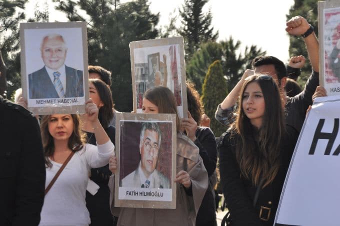 TGB'li öğrencilerden Emin Gürses protestosu