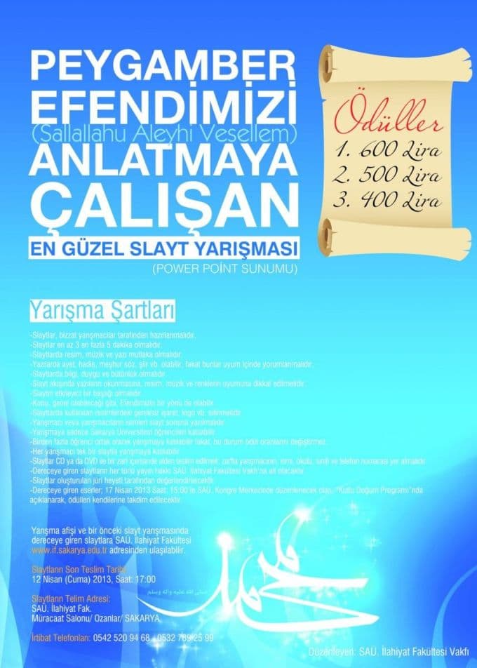 İlahiyat'tan para ödüllü yarışma