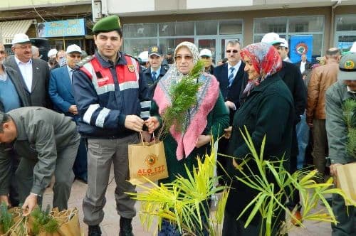 Karasu'da 2 bin adet fidan dağıtıldı