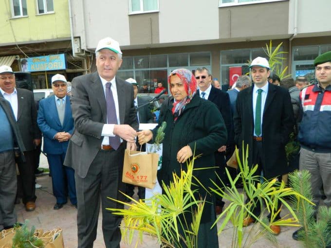 Karasu'da 2 bin adet fidan dağıtıldı