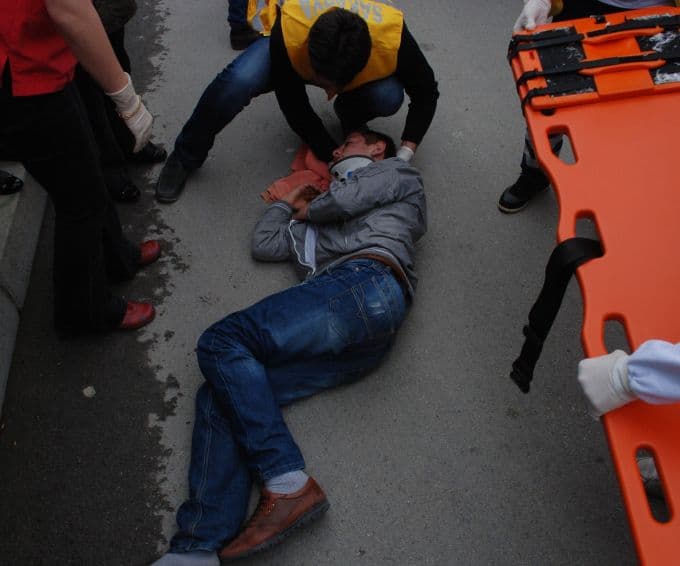 Bir anda yola fırlayınca olanlar oldu!