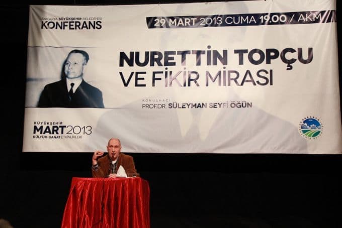 AKM'de Nurettin Topçu ve düşünceleri anlatıldı