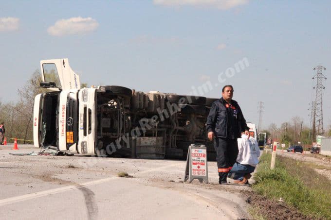 LPG yüklü tankerin altında ezilerek can verdi!