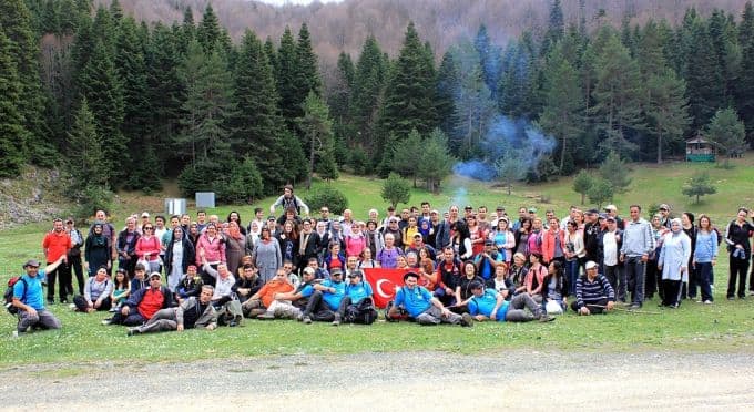 Ercova Yaylası'nda 15 kilometre yürüdüler
