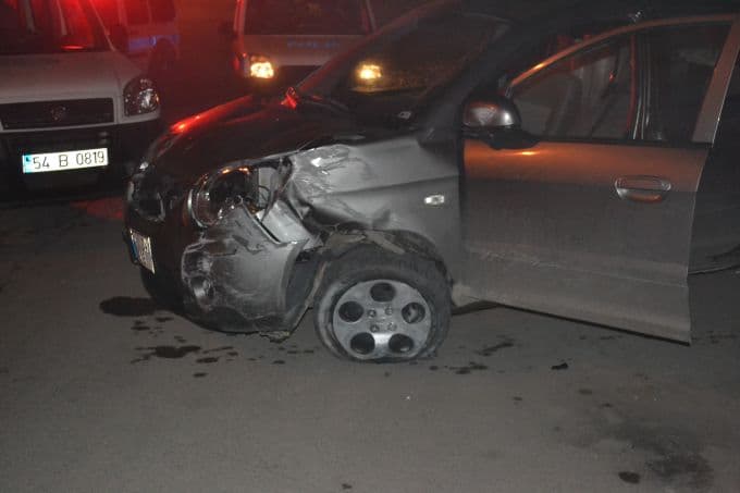 Polisten kaçayım derken kaza yaptı