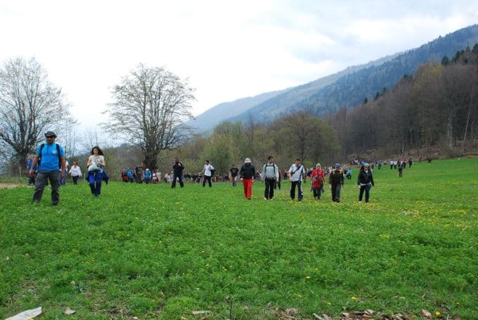 Doğa yürüyüşlerine halkın ilgisi büyük