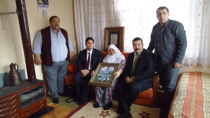 Hüdaverdi Mercan, şehit aileleriyle görüştü