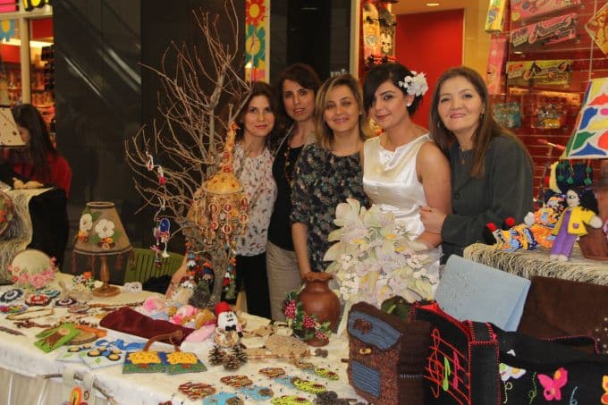 Öğrenciler yaptıkları eserleri sergiledi