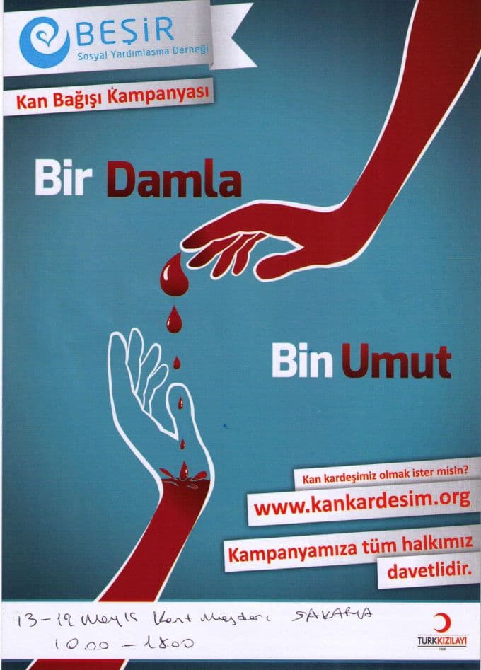 Kent Meydanı'nda 'Bir Damla Bin Umut' kampanyası