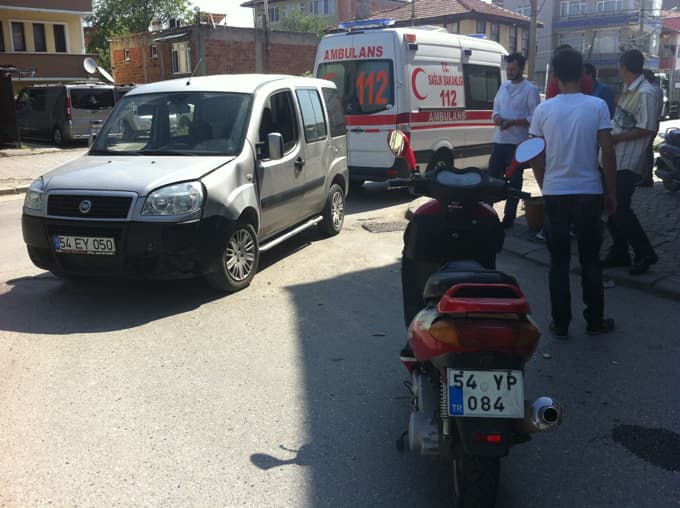 Trafik kazasında 1 kişi yaralandı