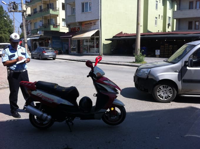 Trafik kazasında 1 kişi yaralandı