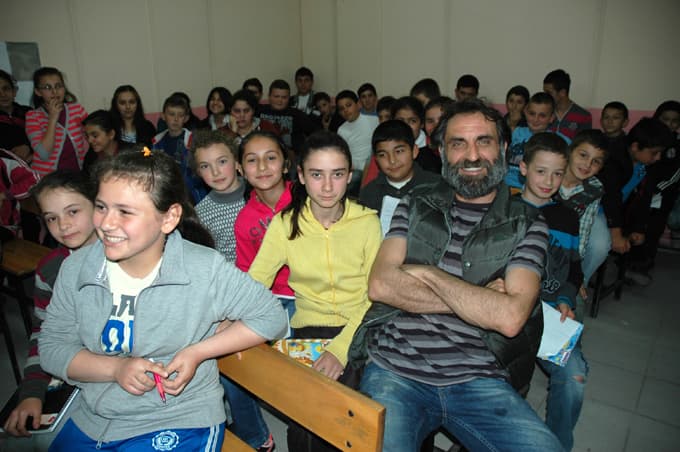 Memati, Kocaali'de öğrencilerle buluştu