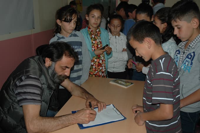 Memati, Kocaali'de öğrencilerle buluştu