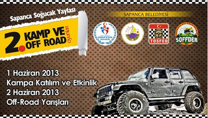 Sapanca'da 2. Kamp ve Off-road oyunları başlıyor