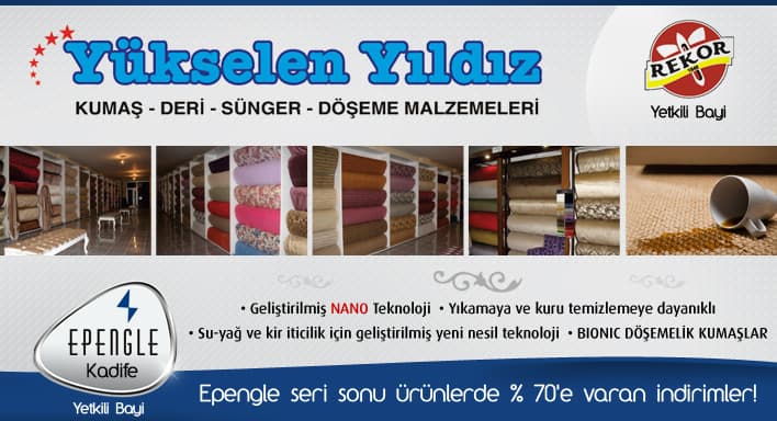 Yükselen Yıldız Döşemelik Kumaşları