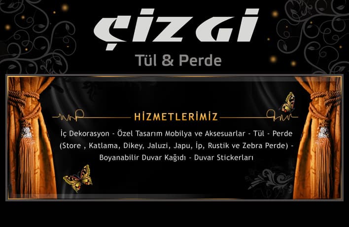 Çizgi Tül Perde