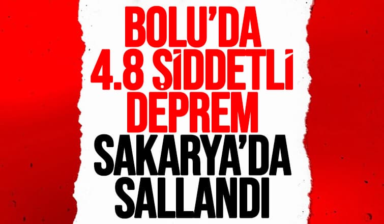 Bolu'da şiddetli deprem, Sakarya'da sallandı