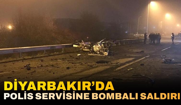 Diyarbakır'da Polis Servisine Bombalı Saldırı!
