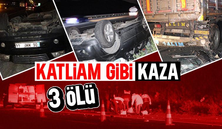 Kuzey Marmara Otoyolu'nda Feci Kaza: 3 Ölü