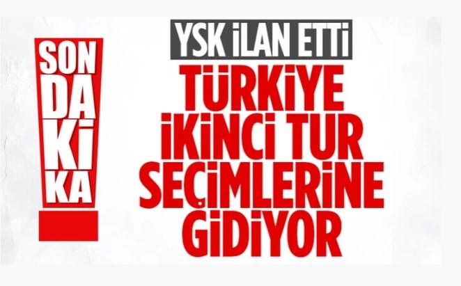 YSK Başkanı Ahmet Yener: Seçim 2. tura kalmıştır