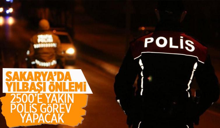 Sakarya'da yılbaşı gecesi 2500 polis görev yapacak