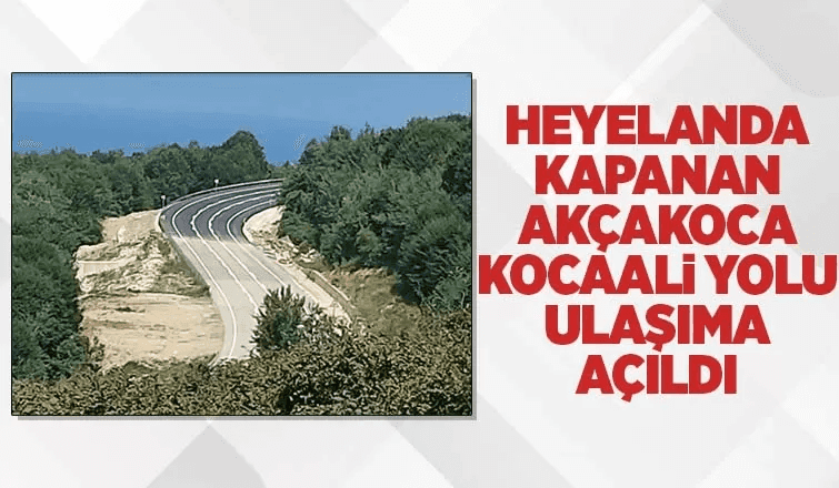 Heyelanda Kapanan Karadeniz Sahil Yolu Trafiğe Açıldı