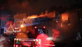 ASEM mobilyacılar çarşısında büyük yangın
