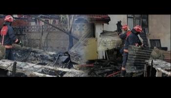 Arifiye’de iki ev yandı