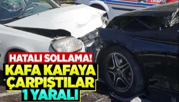 Batakköy yolunda Trafik kazası