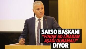 SATSO Başkanı Altuğ'dan fındık fiyatı açıklaması