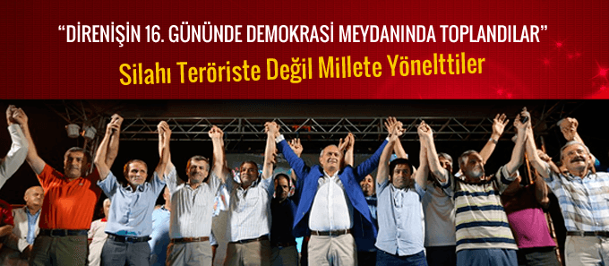 Silahı teröriste değil millete yönelttiler Silahı teröriste değil millete yönelttiler